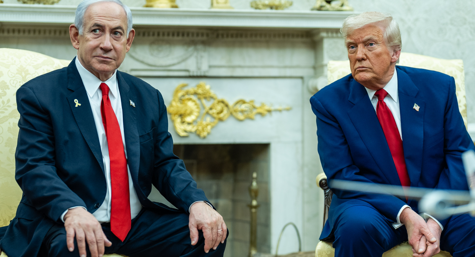 Israeli Prime Minister Benjamin Netanyahu and US President Donald Trump at White House