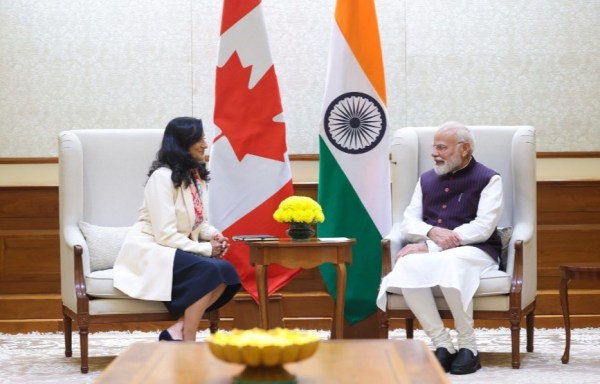 photo of Prime Minister Narendra Modi and Canada's Foreign Minister Anita Anand meet at PM Residence in New Delhi on October 13th