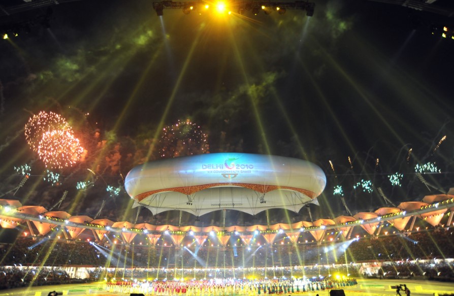 Final Fireworks of the closing ceremony on 2010 India Commonwealth Games