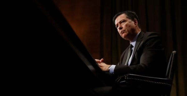 FBI Director James Comey testifies on Capitol Hill in Washington, May 3, 2017.