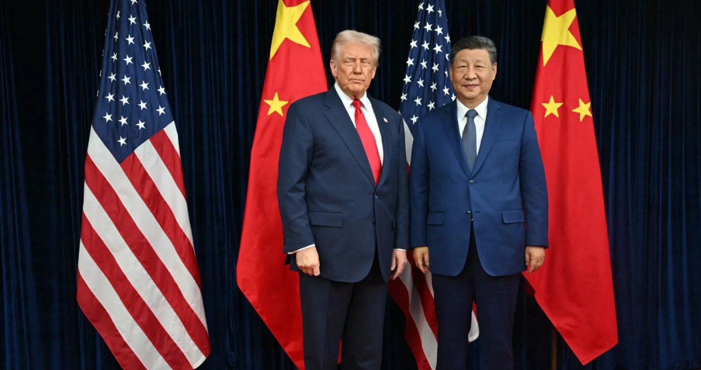 Donald Trump and Xi Jinping in Busan on Oct. 30 2025