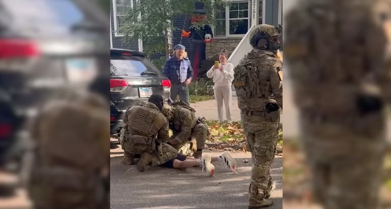 The man suffered six broken ribs, which caused internal bleeding during the detainment.