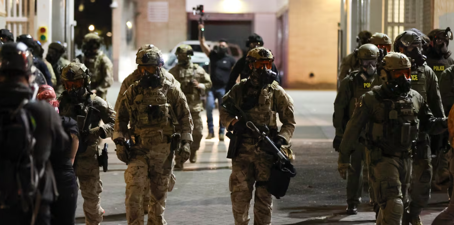 The president has characterized both cities as being rife with crime and unrest.