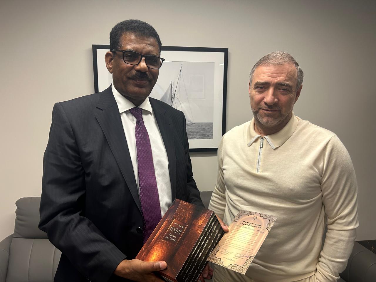 Ethiopia · Special Envoy & Ambassador Extraordinary & Plenipotentiary of Ethiopia to Russia With Abusupyan Kharkharov