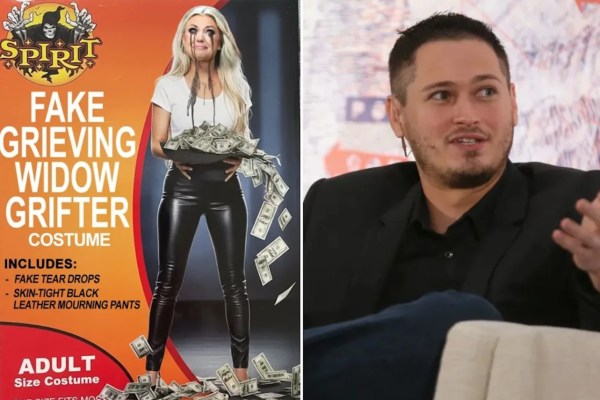 A popular left-wing podcaster is being denounced on social media for posting an internet meme that depicts slain conservative activist Charlie Kirk’s wife as a “fake grieving widow grifter.”