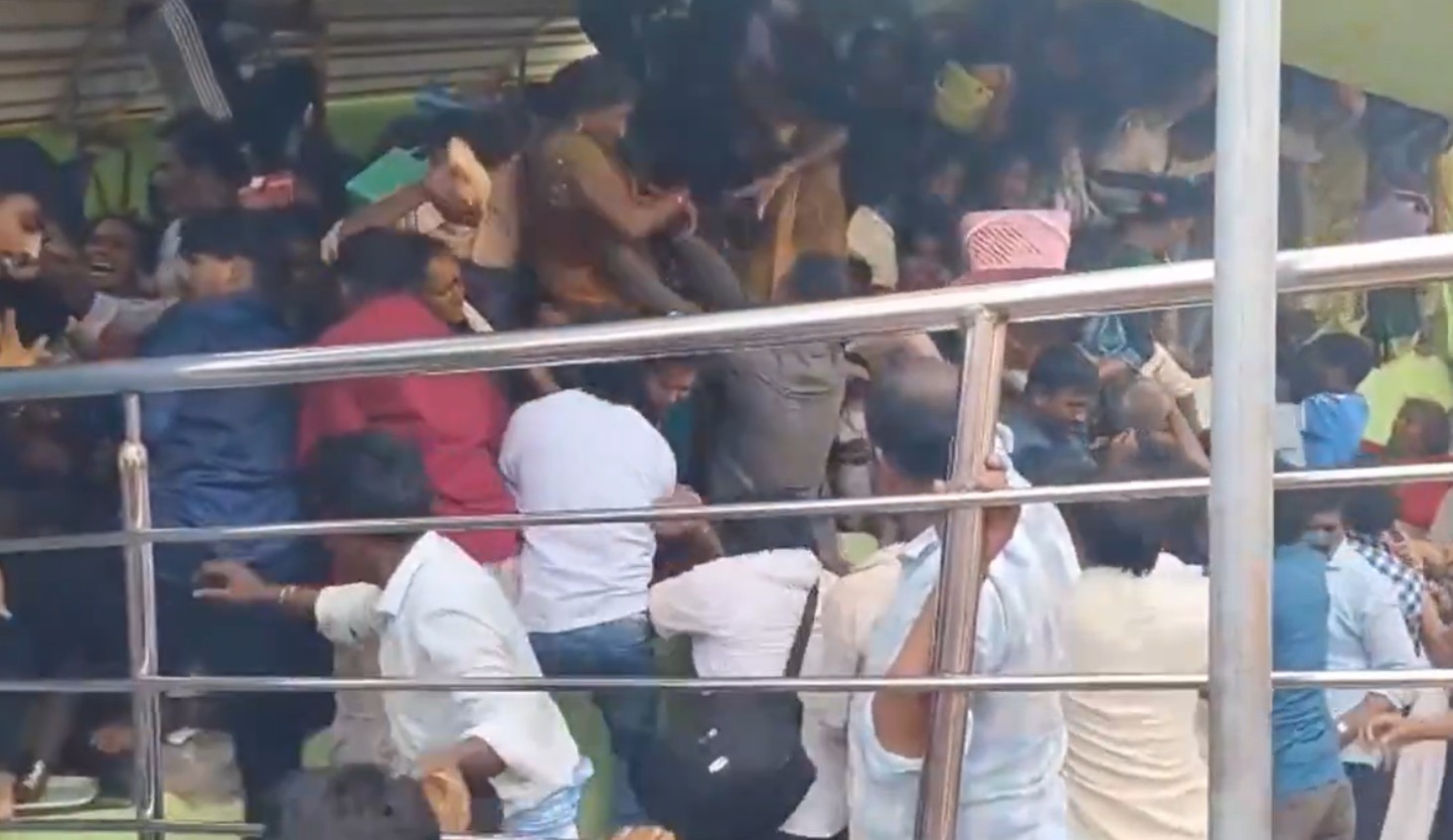 Stampede at Venkateswara Temple in Kashibugga in the Srikakulam district in Andhra Pradesh. Photo