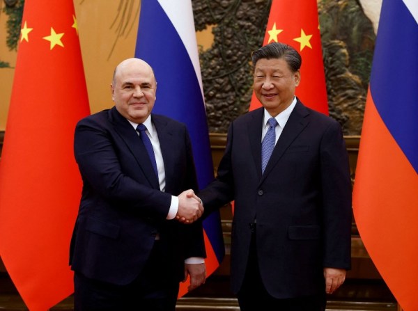 Russian PM Mikhail Mishustin meets with Chinese President Xi Jinping on 4th November 2025 in Beijing
