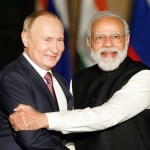 Indian Prime Minister Narendra Modi and Russian President Vladimir Putin