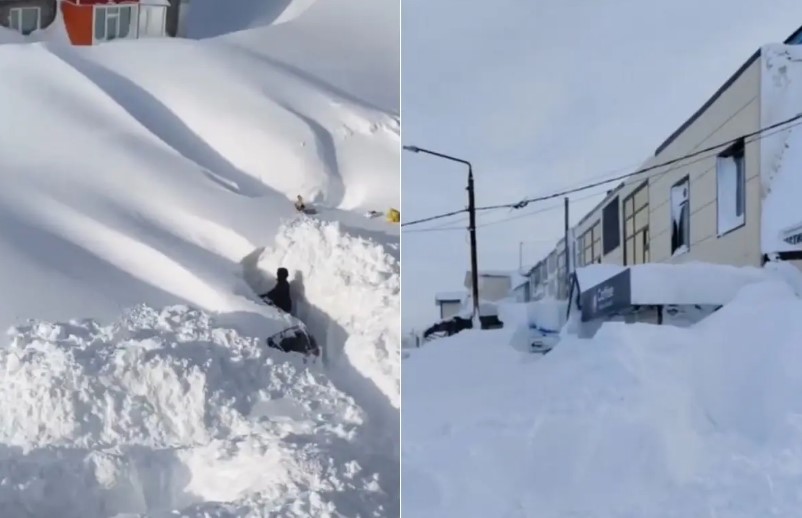 Video: Extreme Snowstorm Paralyzes Russia’s Kamchatka Peninsula, Declares Emergency