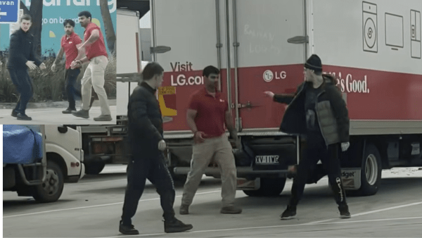 Suspects demanded truck keys, assaulted driver at Scoresby service station; police arrest two men in Heathmont the following day